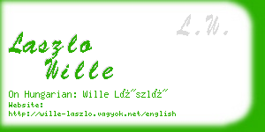 laszlo wille business card